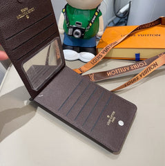 Leather Monogram Crossbody Phone Purse -GELV180