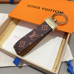Monogram Leather Strap Key Holder-GELV208
