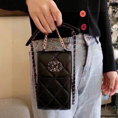 Premium Leather CC Crossbody Phone Bag-GECC214